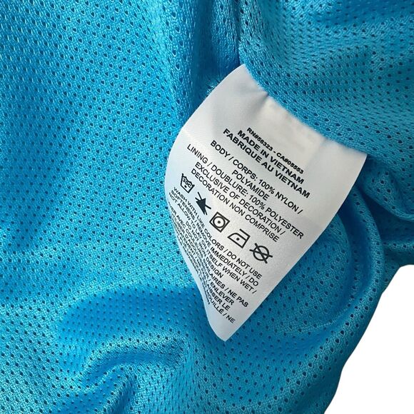 Nike Windbreaker Jacket Mens Blue Yellow Colorblock Retro Logo Streetwear XXL - Picture 11 of 12